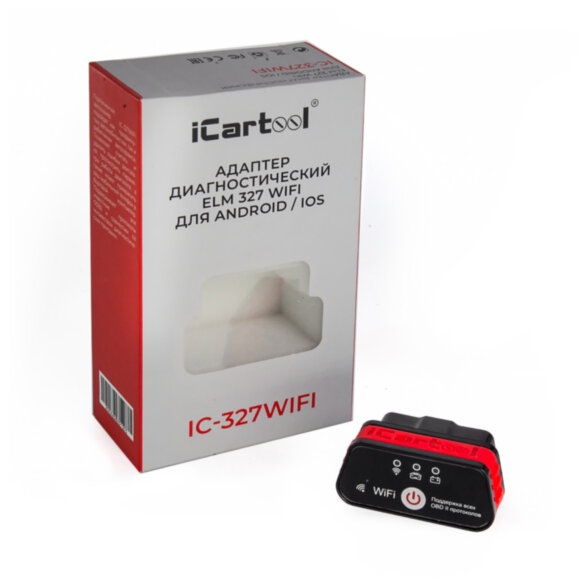Адаптер диагностический ELM327 WiFi для Android / IOS  iCartool IC-327wifi