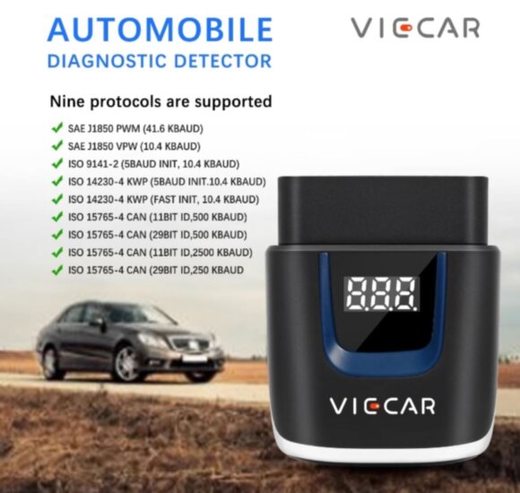 Viecar VP003 многофункциональный диагностический сканер