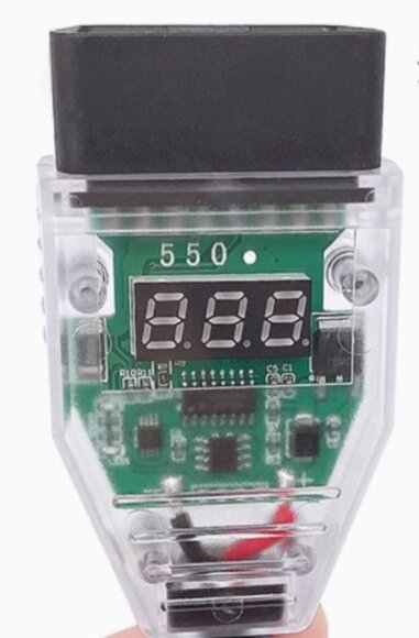 Диагностический разъем OBD2 папа, прозрачный