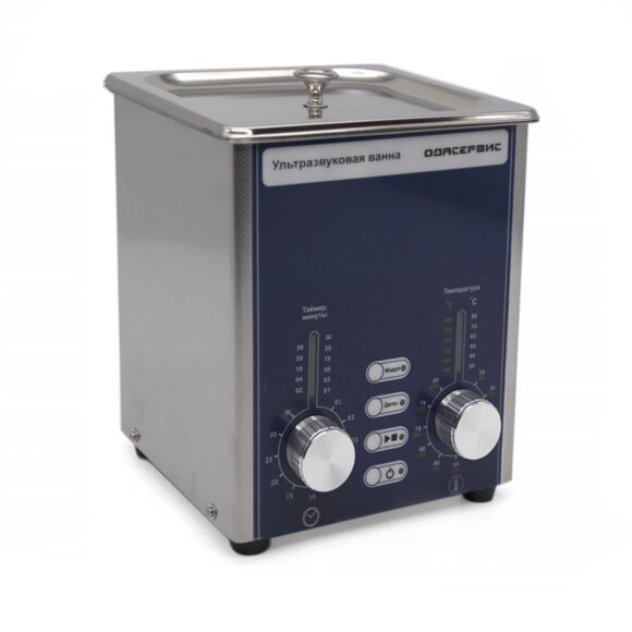 Ультразвуковая ванна с аналоговым управлением, подогревом, дегазацией и модуляцией 2 л ОДА Сервис ODA-DS20_1 (Уценка)