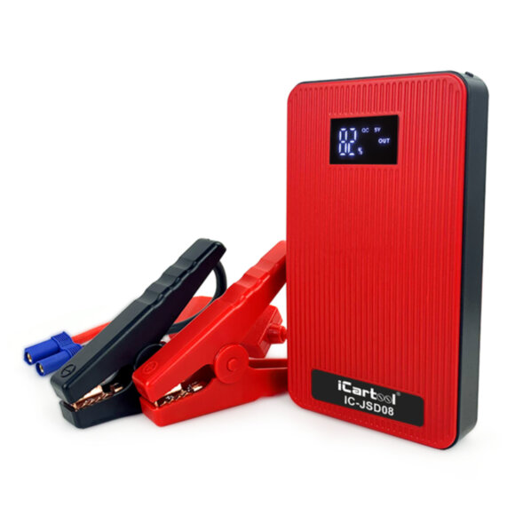 Пуско-зарядное устройство 12В, 8 000 мАч, 200/400А iCartool IC-JSD08