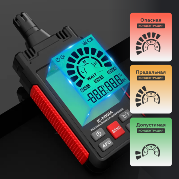 Газоанализатор цифровой iCartool IC-M101A