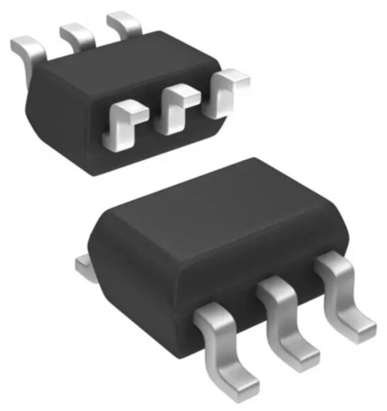 UMX1N X1 SOT323-6, UMX1NTN ​ —  двухканальный N-канальный полевой транзистор (MOSFET)