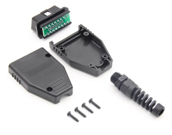 Разьемы OBD2 разборные (папа)