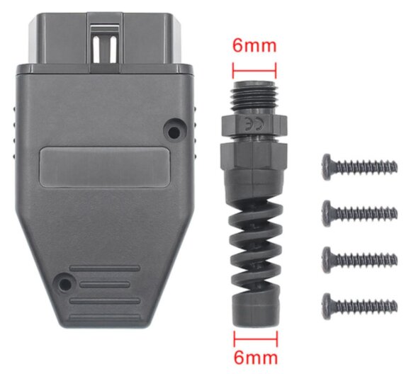 Разьемы OBD2 разборные (папа)