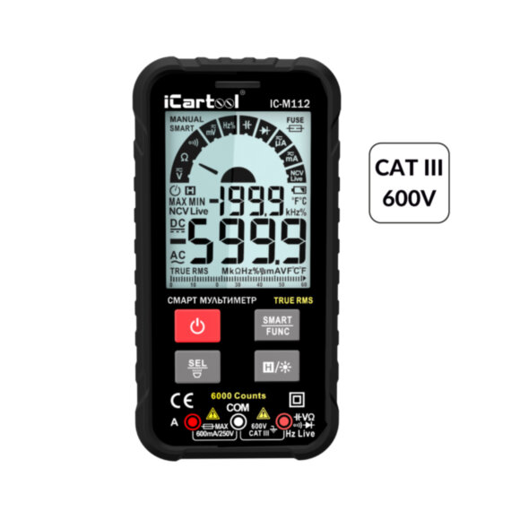 Смарт мультиметр цифровой iCartool IC-M112