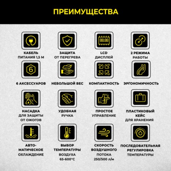 Фен строительный TECHNICOM TC-HG2800