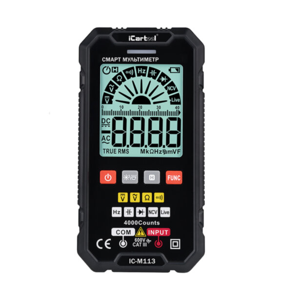 Смарт мультиметр цифровой iCartool IC-M113