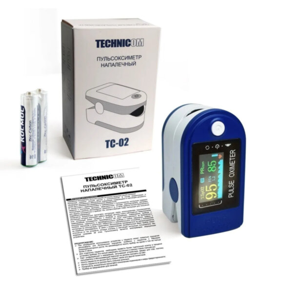 Пульсоксиметр напалечный TECHNICOM TC-01