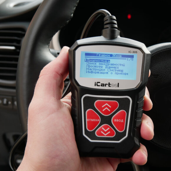 Портативный диагностический сканер по протоколу OBDII iCartool IC-305